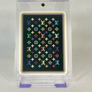 LV Murakami JOKER Multicolor Playing Card in protective‎ display case & COA